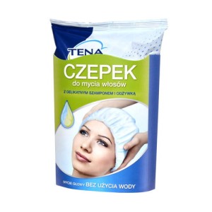 Czepek do mycia włosów bez wody
